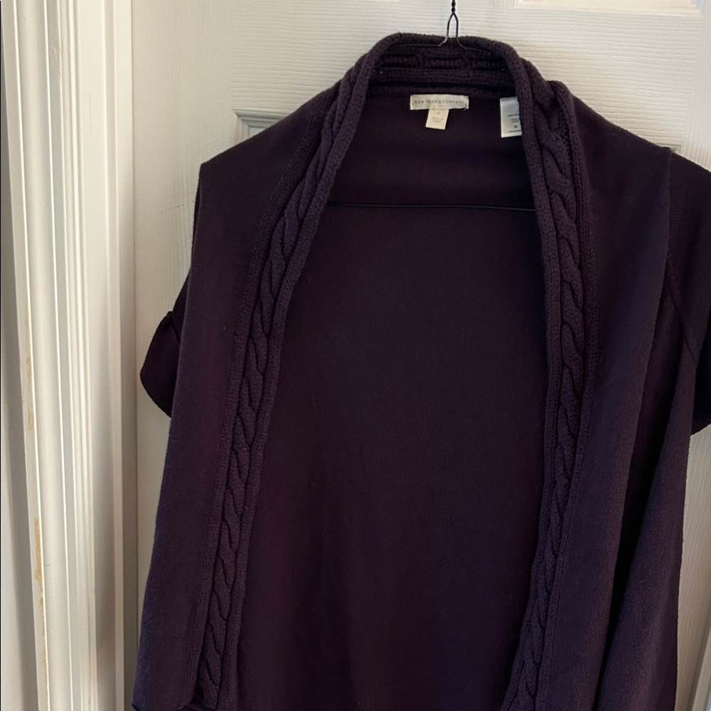Coldwater Creek Deep Purple Cardigan